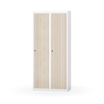 Novis garderobeskab lige topplade 1:2 B80 cm
