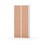Novis garderobeskab lige topplade 1:2 B80 cm