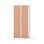 Novis garderobeskab lige topplade 1:2 B80 cm
