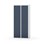 Novis garderobeskab lige topplade 1:2 B80 cm