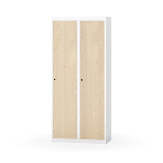Novis garderobeskab lige topplade 1:2 B80 cm