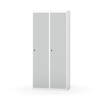 Novis garderobeskab lige topplade 1:2 B80 cm