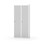 Novis garderobeskab lige topplade 1:2 B80 cm