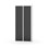 Novis garderobeskab lige topplade 1:2 B80 cm