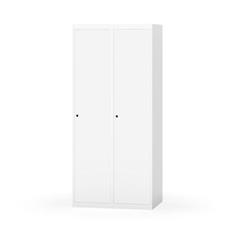 Novis garderobeskab lige topplade 1:2 B80 cm