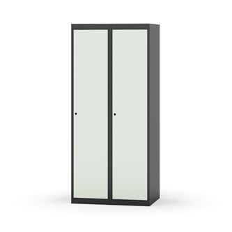 Novis garderobeskab lige topplade 1:2 B80 cm