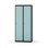 Novis garderobeskab lige topplade 1:2 B80 cm