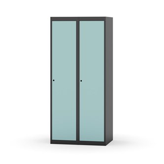 Novis garderobeskab lige topplade 1:2 B80 cm