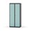 Novis garderobeskab lige topplade 1:2 B80 cm