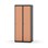 Novis garderobeskab lige topplade 1:2 B80 cm