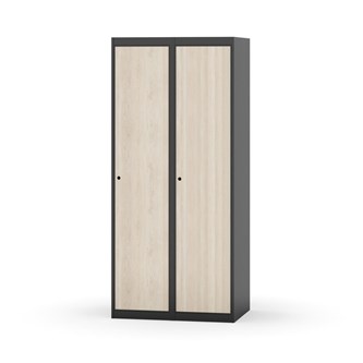 Novis garderobeskab lige topplade 1:2 B80 cm