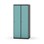 Novis garderobeskab lige topplade 1:2 B80 cm