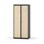 Novis garderobeskab lige topplade 1:2 B80 cm