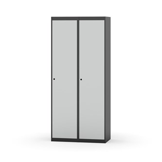 Novis garderobeskab lige topplade 1:2 B80 cm
