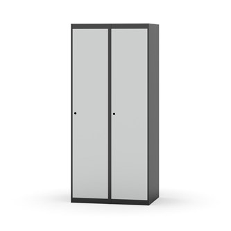 Novis garderobeskab lige topplade 1:2 B80 cm