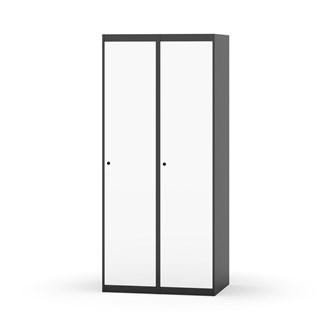 Novis garderobeskab lige topplade 1:2 B80 cm
