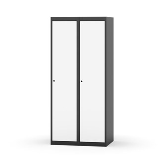 Novis garderobeskab lige topplade 1:2 B80 cm