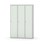 Novis garderobeskab lige topplade 1:3 B120 cm
