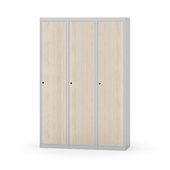 Novis garderobeskab lige topplade 1:3 B120 cm