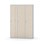 Novis garderobeskab lige topplade 1:3 B120 cm