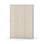 Novis garderobeskab lige topplade 1:3 B120 cm