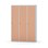Novis garderobeskab lige topplade 1:3 B120 cm