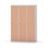Novis garderobeskab lige topplade 1:3 B120 cm