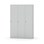 Novis garderobeskab lige topplade 1:3 B120 cm