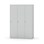 Novis garderobeskab lige topplade 1:3 B120 cm