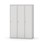 Novis garderobeskab lige topplade 1:3 B120 cm