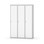 Novis garderobeskab lige topplade 1:3 B120 cm