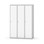 Novis garderobeskab lige topplade 1:3 B120 cm