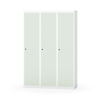 Novis garderobeskab lige topplade 1:3 B120 cm
