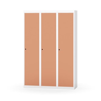 Novis garderobeskab lige topplade 1:3 B120 cm