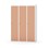 Novis garderobeskab lige topplade 1:3 B120 cm