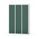 Novis garderobeskab lige topplade 1:3 B120 cm