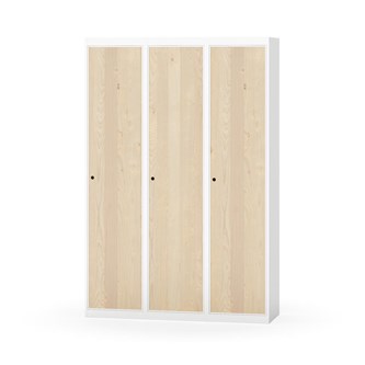 Novis garderobeskab lige topplade 1:3 B120 cm