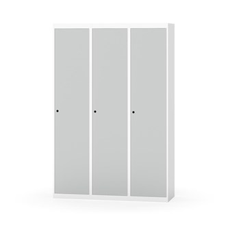 Novis garderobeskab lige topplade 1:3 B120 cm