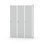 Novis garderobeskab lige topplade 1:3 B120 cm