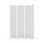 Novis garderobeskab lige topplade 1:3 B120 cm