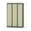 Novis garderobeskab lige topplade 1:3 B120 cm