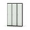 Novis garderobeskab lige topplade 1:3 B120 cm