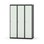 Novis garderobeskab lige topplade 1:3 B120 cm