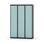 Novis garderobeskab lige topplade 1:3 B120 cm