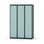 Novis garderobeskab lige topplade 1:3 B120 cm