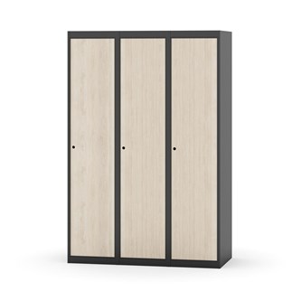 Novis garderobeskab lige topplade 1:3 B120 cm
