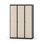 Novis garderobeskab lige topplade 1:3 B120 cm