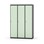 Novis garderobeskab lige topplade 1:3 B120 cm