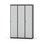 Novis garderobeskab lige topplade 1:3 B120 cm