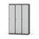 Novis garderobeskab lige topplade 1:3 B120 cm